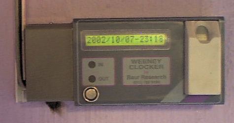 One of the very first fingerprint time and attendance systems